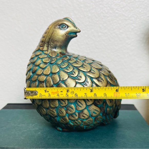Vintage Mid Century Modern Arnels Gold Quail Partridge Ceramic Figurine Set - Picture 8 of 15